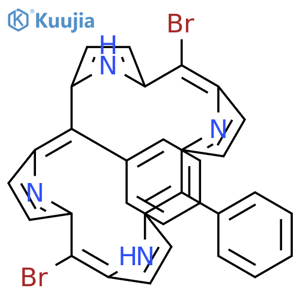 5,15-Dibromo-10,20-diphenylporphine structure