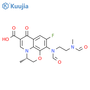 N,N’-Desethylene-N,N’-diformyl Levofloxacin structure