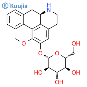 b-D-Glucopyranoside,5,6,6a,7-tetrahydro-1-methoxy-4H-dibenzo[de,g]quinolin-2-yl, (R)- (9CI) structure