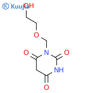 2,4,6(1H,3H,5H)-Pyrimidinetrione,1-[(2-hydroxyethoxy)methyl]- structure