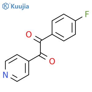 1-(4-Fluorophenyl)-2-(4-pyridinyl)-1,2-ethanedione structure