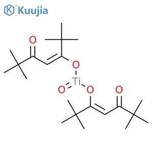 Titanium,oxobis(2,2,6,6-tetramethyl-3,5-heptanedionato-kO3,kO5)- structure