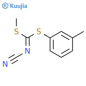 Carbonimidodithioicacid, cyano-, methyl 3-methylphenyl ester (9CI) structure