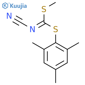 Carbonimidodithioicacid, cyano-, methyl 2,4,6-trimethylphenyl ester (9CI) structure