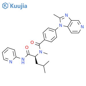 Benzamide,N-methyl-4-(2-methyl-1H-imidazo[4,5-c]pyridin-1-yl)-N-[3-methyl-1-[(2-pyridinylamino)carbonyl]butyl]-,(S)- (9CI) structure