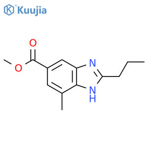 Methyl 7-methyl-2-propyl-1H-benzo[d]imidazole-5-carboxylate structure