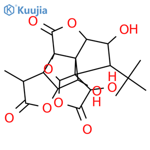 9H-1,7a-(Epoxymethano)-1H,6aH-cyclopenta[c]furo[2,3-b]furo[3',2':3,4]cyclopenta[1,2-d]furan-5,9,12(4H)-trione,3-(1,1-dimethylethyl)hexahydro-2,4,11-trihydroxy-8-methyl-, (1S,2R,3S,3aS,4R,6aR,7aR,7bR,8S,10aS,11R,11aS)- structure