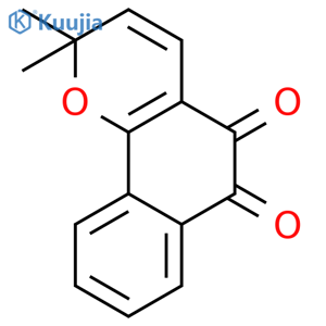 2H-Naphtho[1,2-b]pyran-5,6-dione, 2,2-dimethyl- structure