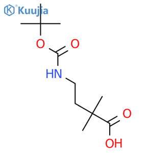 4-Boc-amino-2,2-dimethylbutyric acid structure