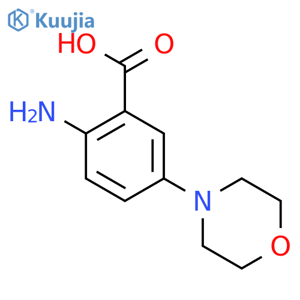 2-amino-5-(morpholin-4-yl)benzoic acid structure