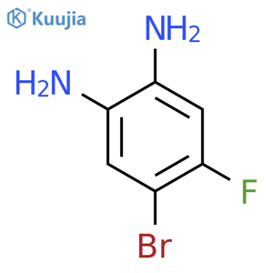 4-Bromo-5-fluorobenzene-1,2-diamine structure