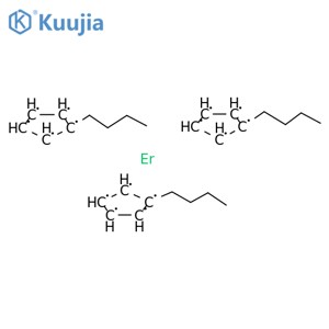 Erbium,tris[(1,2,3,4,5-h)-1-butyl-2,4-cyclopentadien-1-yl]- structure