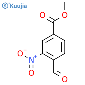 methyl 4-formyl-3-nitro-benzoate structure