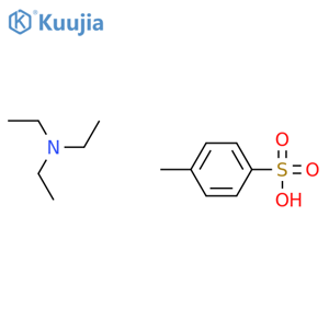 Benzenesulfonic acid, 4-methyl-, compd. with N,N-diethylethanamine (1:1) structure