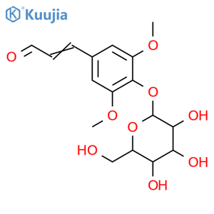 2-Propenal, 3-[4-(b-D-glucopyranosyloxy)-3,5-dimethoxyphenyl]-,(2E)- structure