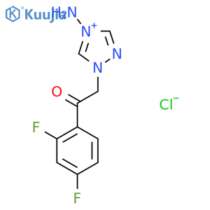 4-\u200bAmino-\u200b1-\u200b2-\u200b(2,\u200b4-\u200bdifluorophenyl)\u200b-\u200b2-\u200boxoethyl\u200b-4H-\u200b1,\u200b2,\u200b4-\u200btriazolium Chloride structure