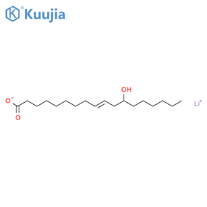 9-Octadecenoic acid,12-hydroxy-, lithium salt (1:1), (9Z,12R)- structure