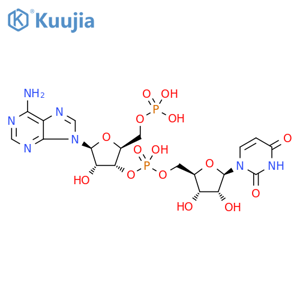 Uridine, 5'-O-phosphono-β-L-adenylyl-(3'→5')- structure