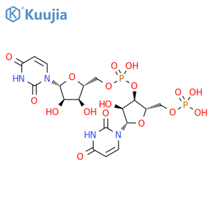 Uridine, 5'-O-phosphono-β-L-uridylyl-(3'→5')- structure