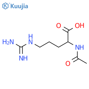 (2S)-2-acetamido-5-(diaminomethylideneamino)pentanoic Acid structure