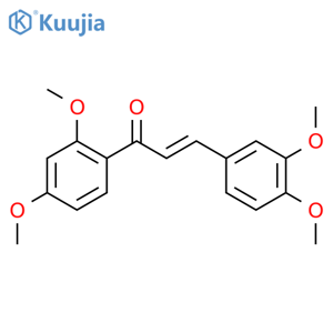 (2E)-1-(2,4-dimethoxyphenyl)-3-(3,4-dimethoxyphenyl)prop-2-en-1-one structure