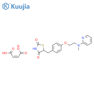 Rosiglitazone maleate structure