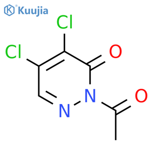 3(2H)-Pyridazinone,2-acetyl-4,5-dichloro- structure