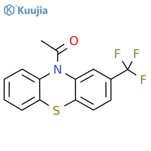 1-2-(Trifluoromethyl)-10H-phenothiazin-10-ylethanone structure