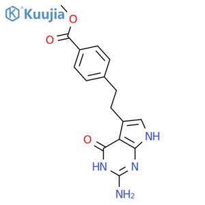 4-2-(2-Amino-4,7-dihydro-4-oxo-3H-pyrrolo2,3-dpyrimidin-5-yl)ethylbenzoic Acid Methyl Ester structure