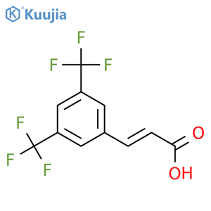 3,5-Bis(trifluoromethyl)cinnamic acid structure