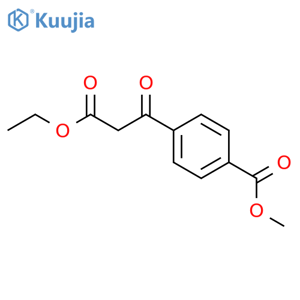 Benzenepropanoic acid, 4-(methoxycarbonyl)-b-oxo-, ethyl ester structure