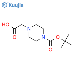 2-{4-[(tert-butoxy)carbonyl]piperazin-1-yl}acetic acid structure