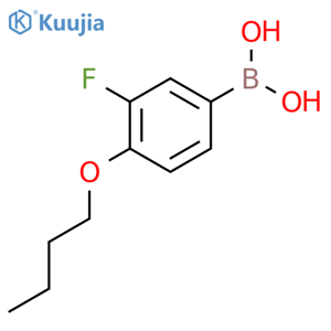 4-Butoxy-3-fluorophenylboronic acid structure