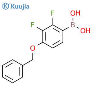 (4-(benzyloxy)-2,3-difluorophenyl)boronic acid structure