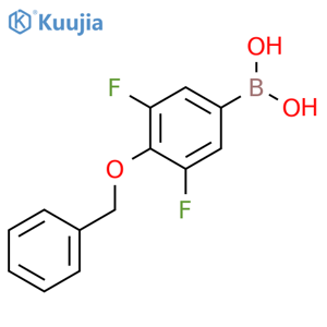 (4-(Benzyloxy)-3,5-difluorophenyl)boronic acid structure