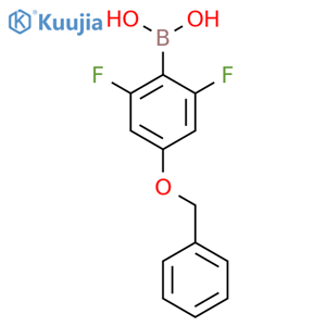 (4-(Benzyloxy)-2,6-difluorophenyl)boronic acid structure