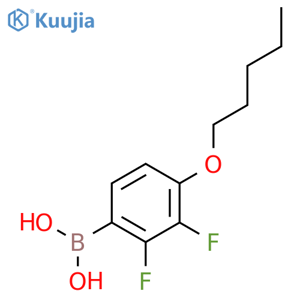 (2,3-Difluoro-4-(pentyloxy)phenyl)boronic acid structure