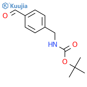 Tert-butyl 4-formylbenzylcarbamate structure