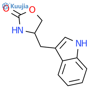 (4R)-4-(1H-indol-3-ylmethyl)oxazolidin-2-one structure