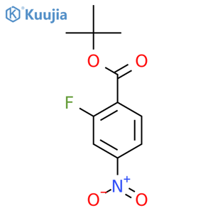 2-Fluoro-4-nitrobenzoic acid t-butyl ester structure