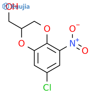 1,4-Benzodioxin-2-methanol,7-chloro-2,3-dihydro-5-nitro- structure