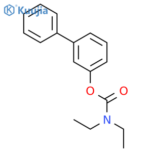 Carbamic acid, diethyl-, [1,1'-biphenyl]-3-yl ester structure