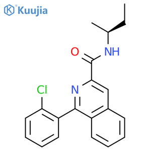 3-Isoquinolinecarboxamide,1-(2-chlorophenyl)-N-(1-methylpropyl)-, (S)- (9CI) structure