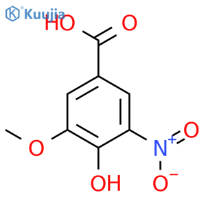 4-Hydroxy-3-methoxy-5-nitrobenzoic acid structure