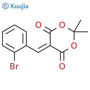 1,3-Dioxane-4,6-dione, 5-[(2-bromophenyl)methylene]-2,2-dimethyl- structure