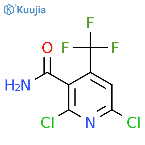 2,6-Dichloro-4-(trifluoromethyl)nicotinamide structure