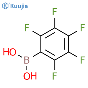 2,3,4,5,6-Pentafluorobenzeneboronic acid structure