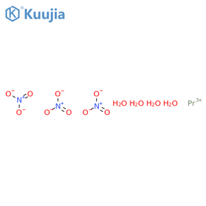 Praseodymium(III) nitrate hexahydrate structure