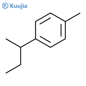 Benzene,1-methyl-4-(1-methylpropyl)- structure