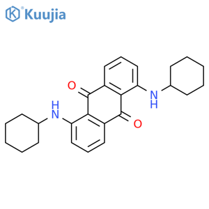 1,5-Dicyclohexylaminoanthraquinone structure